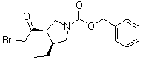 (3R,4S)-3-(2-Bromoacetyl)-4-ethyl-1-pyrrolidinecarboxylic acid phenylmethyl ester